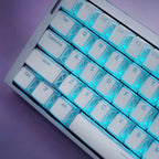 XVX PRISM Refraction PBT Keycaps for Mechanical Keyboard – Cherry Profile, Side-Printed Shine-Through RGB