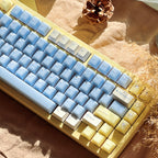 Sea Salt Soda Semi-Transparent Keycap Set — 164 Keys, Cherry Height, PBT+PC
