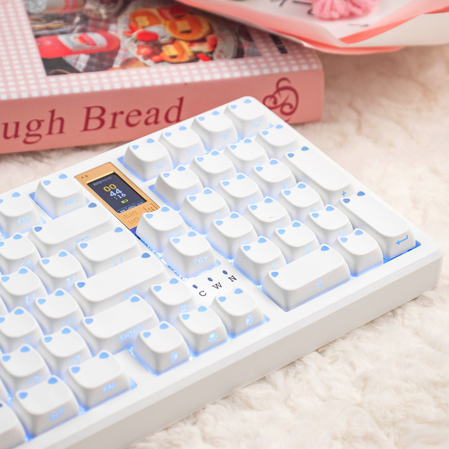 MAO Minimalist White Cherry PBT Keycap Set – 113 Keys