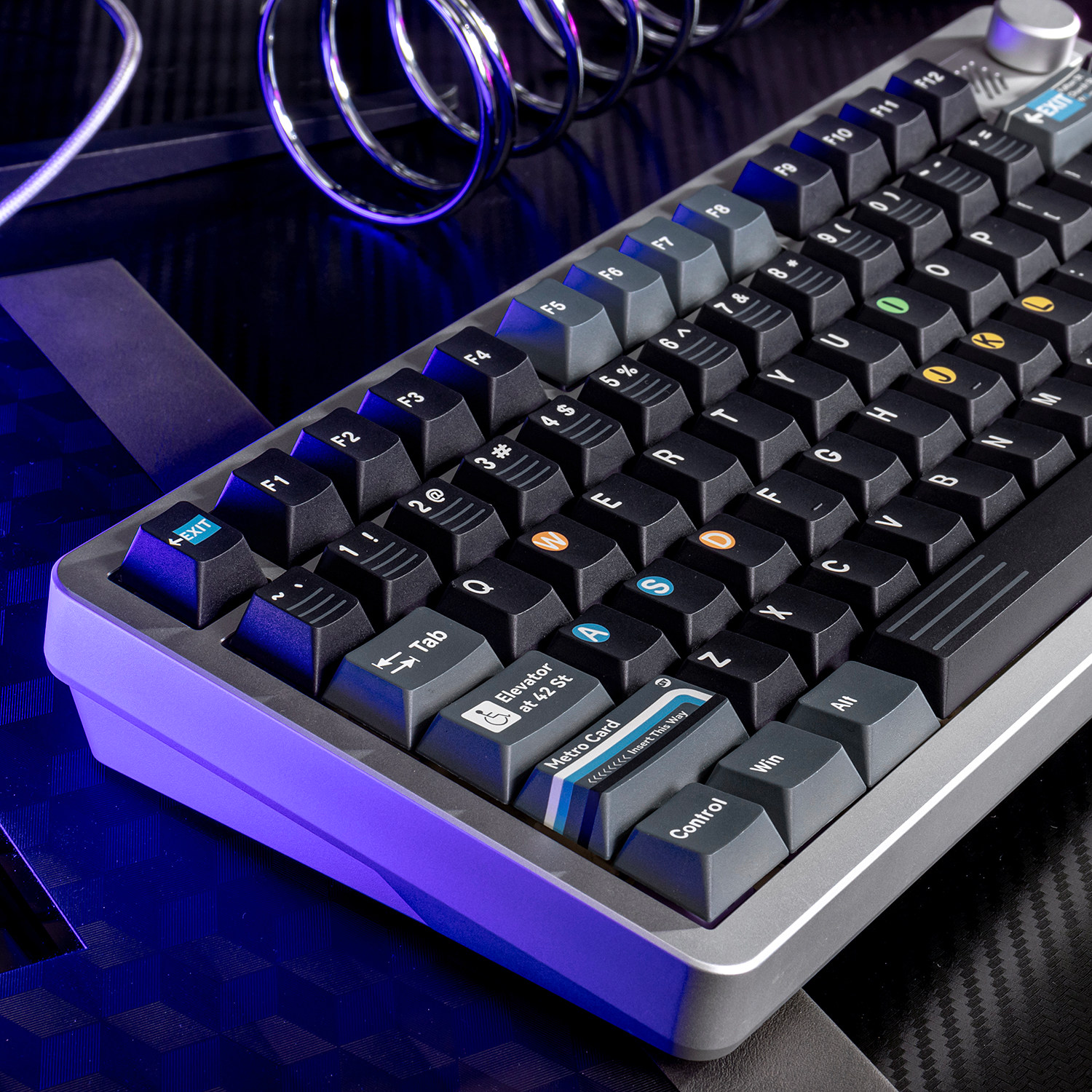 New York Subway Cherry PBT Keycap Set – 136 Keys