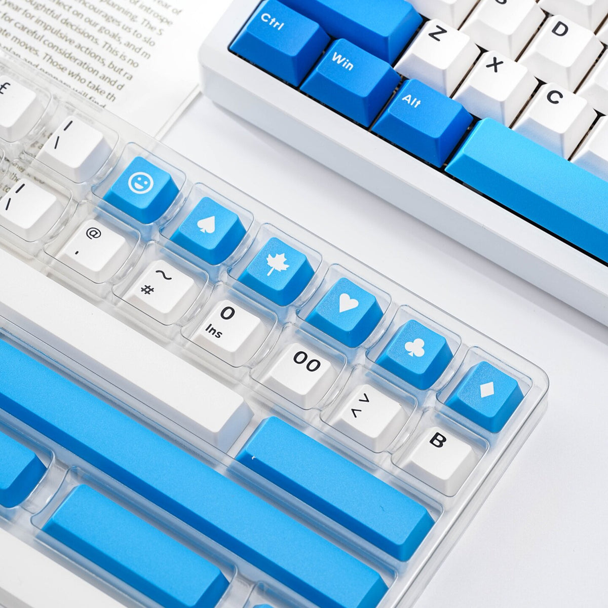 PBT Keycaps Double-Shot — Blue Ocean Sequence Set, 171 Keys