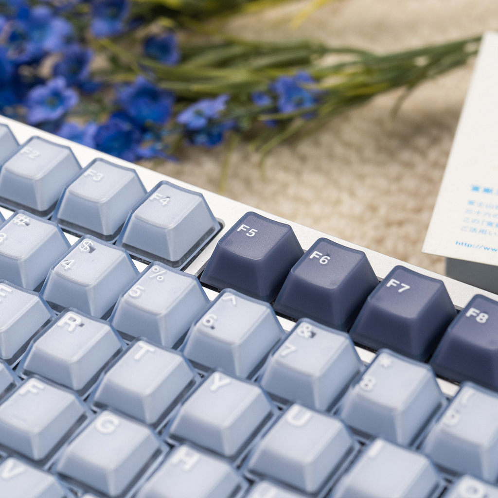 Blue Coconut Bubble Cherry PBT PC Keycap Set – 164 Keys