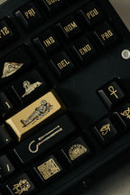 Egypt R2 Metallic Black Cherry PBT Keycap Set – 129 Keys