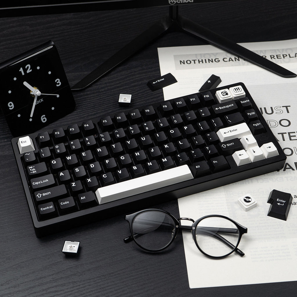 WOB Minimalist Double-Shot PBT Keycap Set — 180 Keys, Cherry Profile