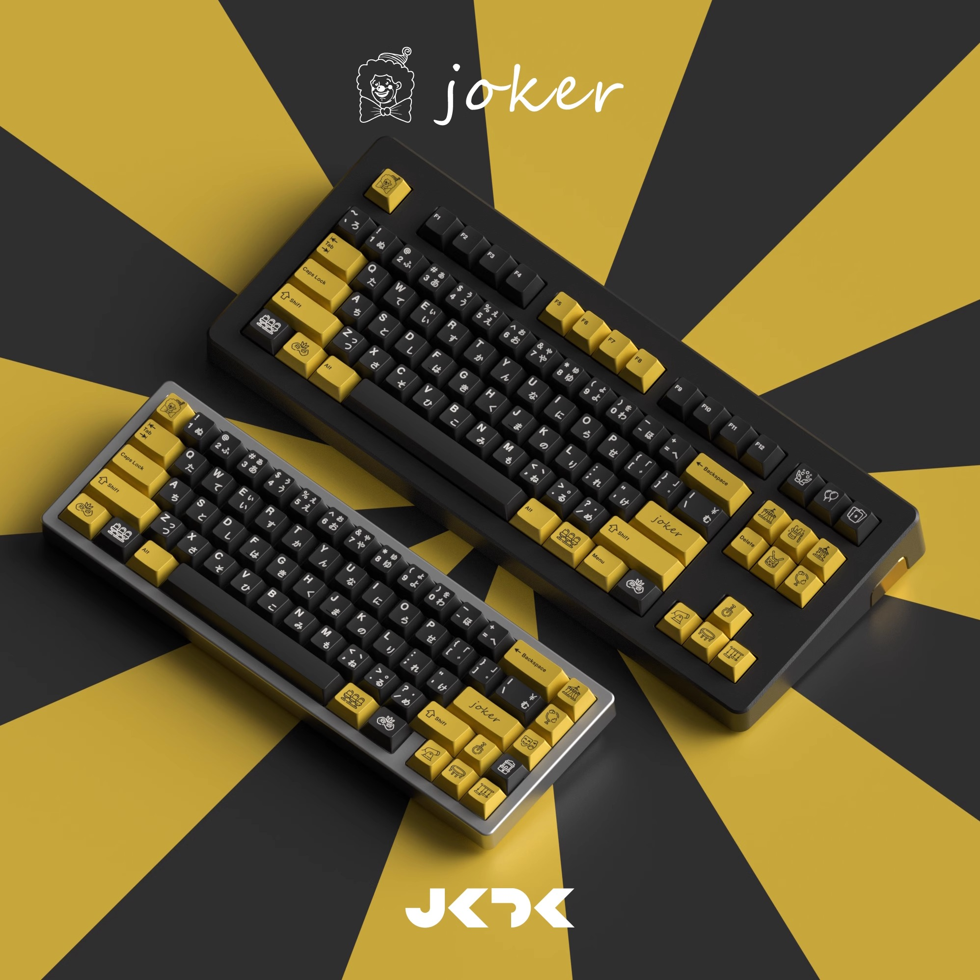 JKDK Joker PBT Keycaps – 143 Keys, Dye-Sub