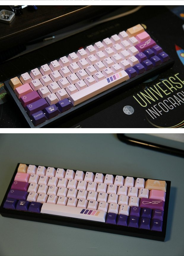 MW Alpenglow Inspired Keycap Set – Cherry Profile PBT 136 Keys