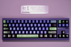 EVA UNIT-01 Cherry Metallic PBT Keycap Set – 122 Keys
