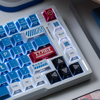 Blue Lilith Cherry PBT Keycap Set – 131 Keys + 46 PC Keys