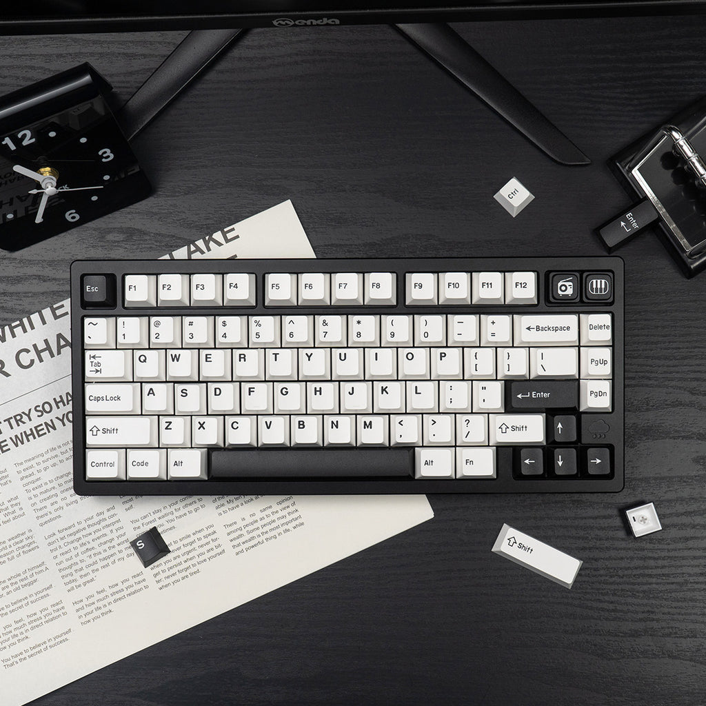 BOW Minimalist Double-Shot PBT Keycap Set — 180 Keys, Cherry Profile
