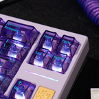 Lilac Gradient PBT/PC Keycaps – Cherry Profile (207 Keys)