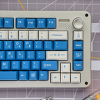 Blue Soju Korean Cherry PBT Keycap Set – 136 Keys