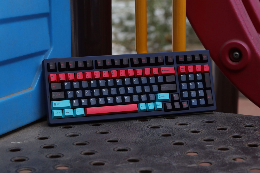 Neon Light Inspired Keycap Set – Cherry Profile PBT 160 Keys