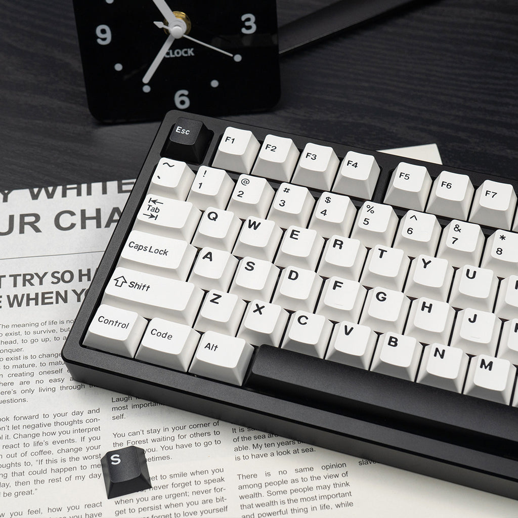 BOW Minimalist Double-Shot PBT Keycap Set — 180 Keys, Cherry Profile