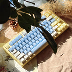 Sea Salt Soda Semi-Transparent Keycap Set — 164 Keys, Cherry Height, PBT+PC