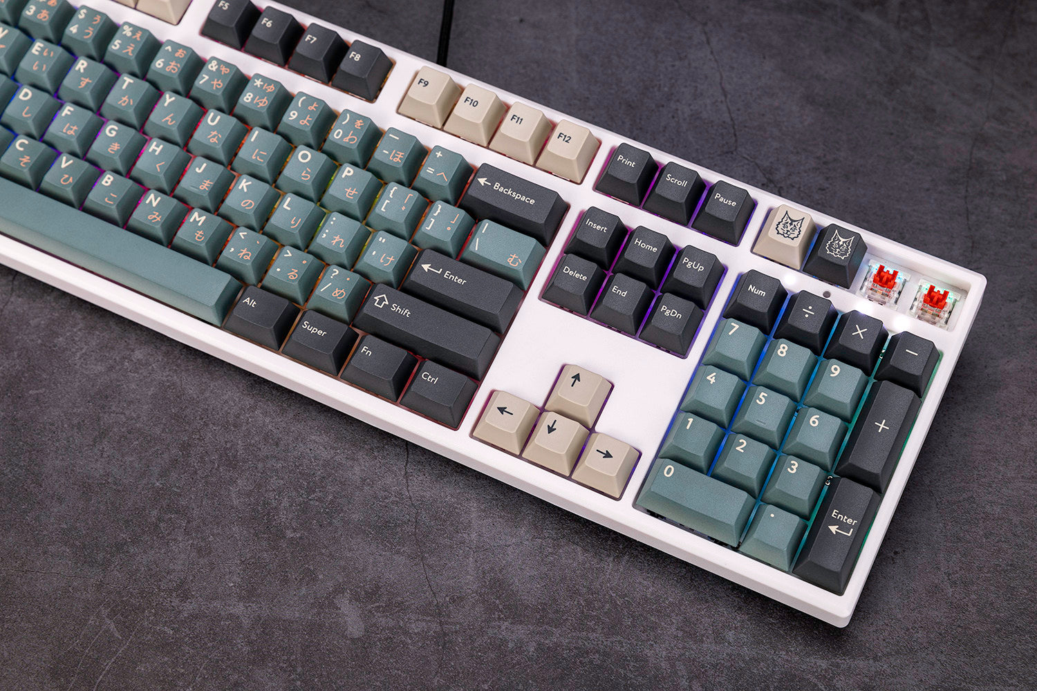 DMK Silent Forest Keycaps — 170-Key Cherry Profile PBT Set