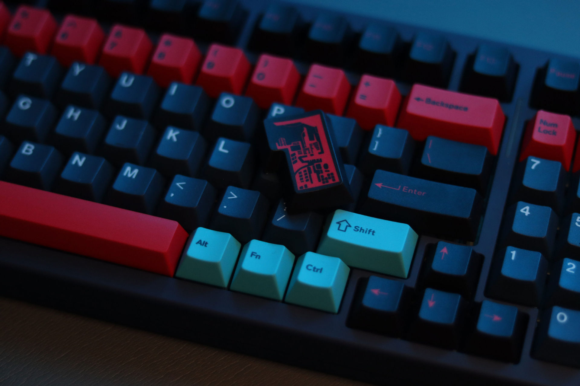 Neon Light Inspired Keycap Set – Cherry Profile PBT 160 Keys