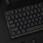 PBT Keycaps Black Dye-Sub — Carbon Black Complete Set, 143 Keys