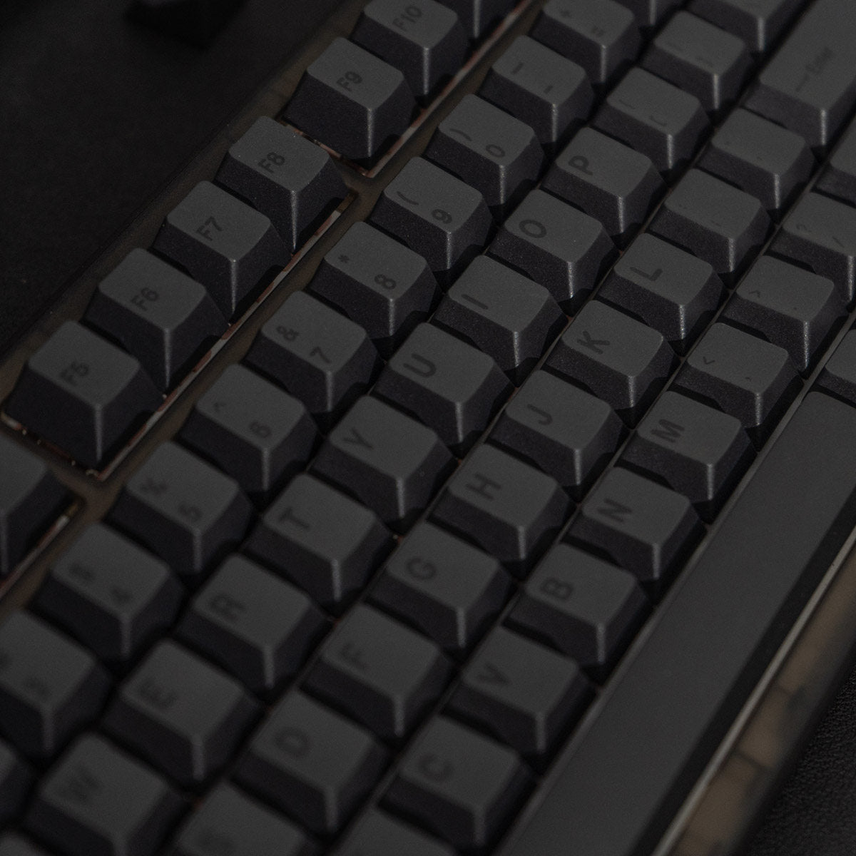 PBT Keycaps Black Dye-Sub — Carbon Black Complete Set, 143 Keys