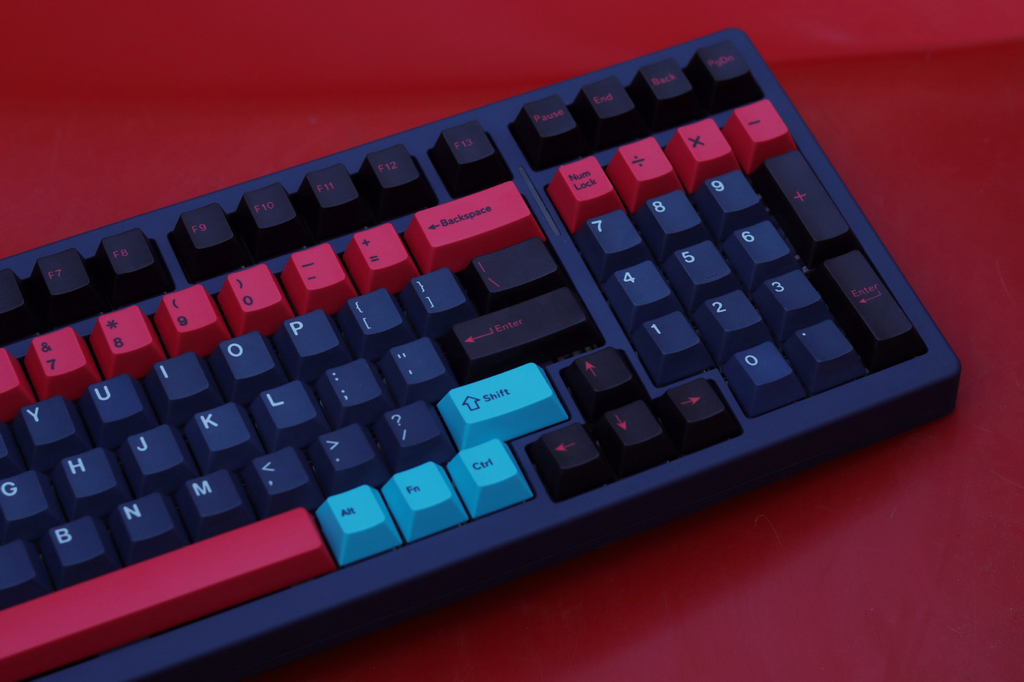 Neon Light Inspired Keycap Set – Cherry Profile PBT 160 Keys