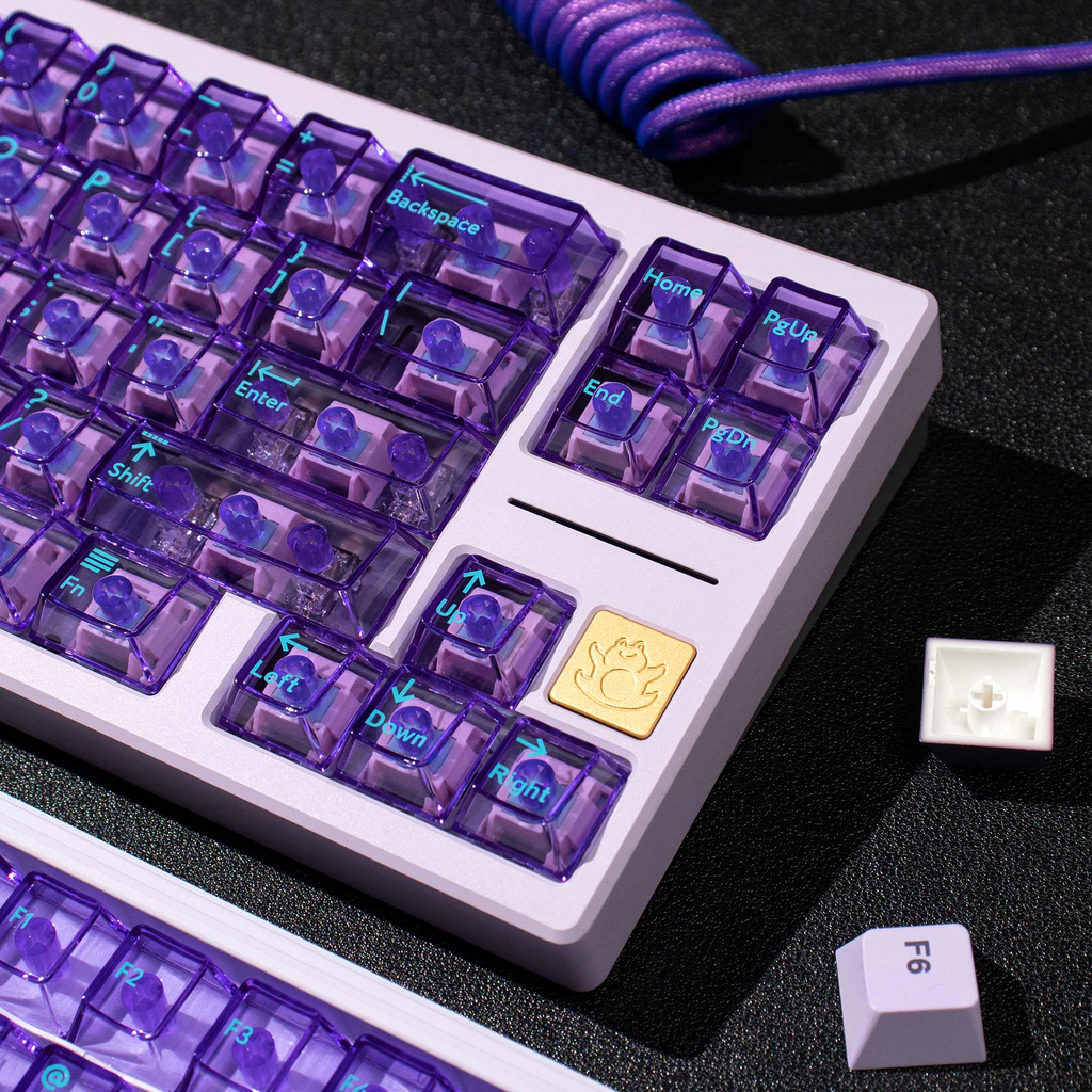 Lilac Gradient PBT/PC Keycaps – Cherry Profile (207 Keys)