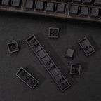 PBT Keycaps Black Dye-Sub — Carbon Black Complete Set, 143 Keys