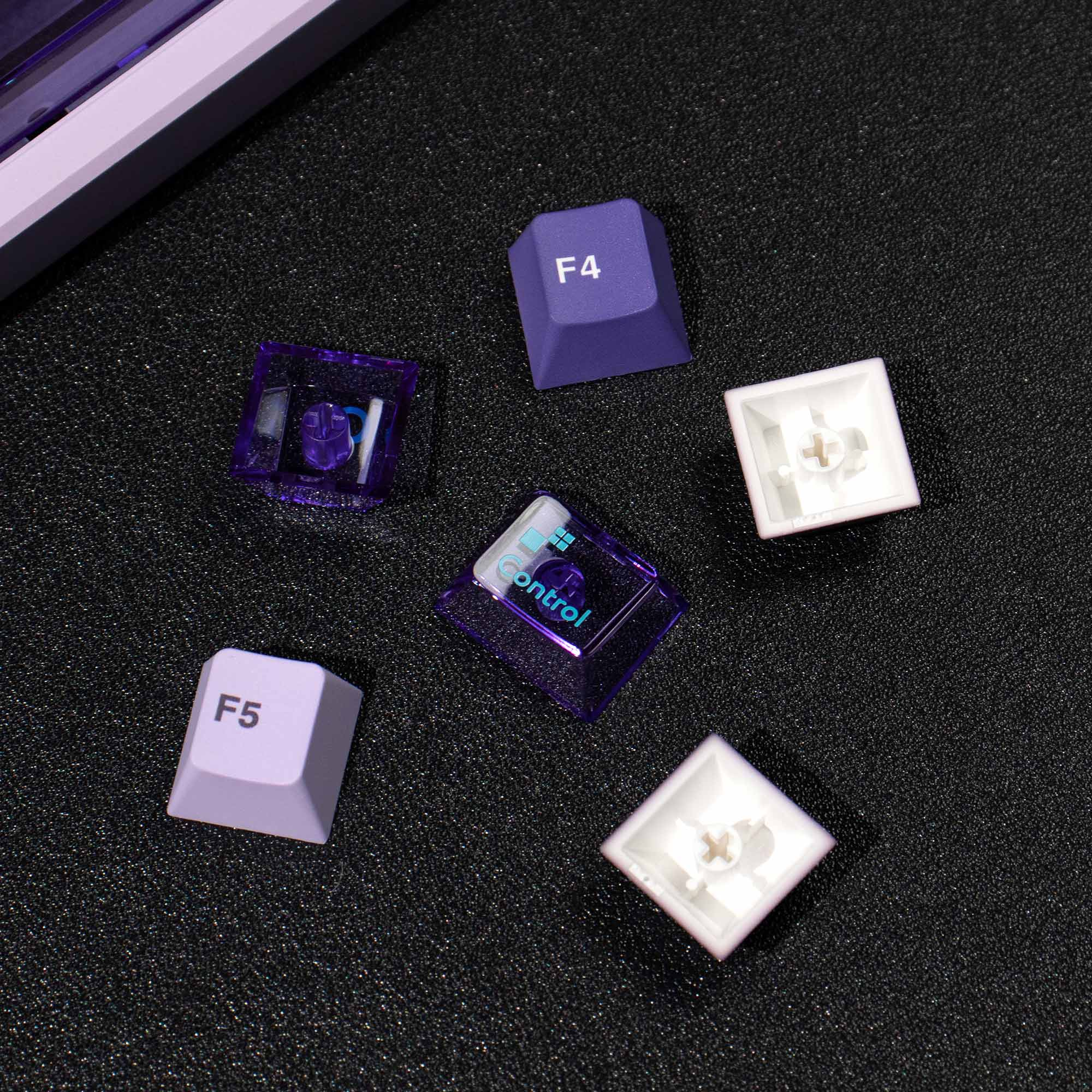 Lilac Gradient PBT/PC Keycaps – Cherry Profile (207 Keys)