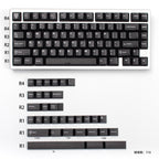 Translucent Keycaps Double-Shot — Black ABS Set, 114 Keys