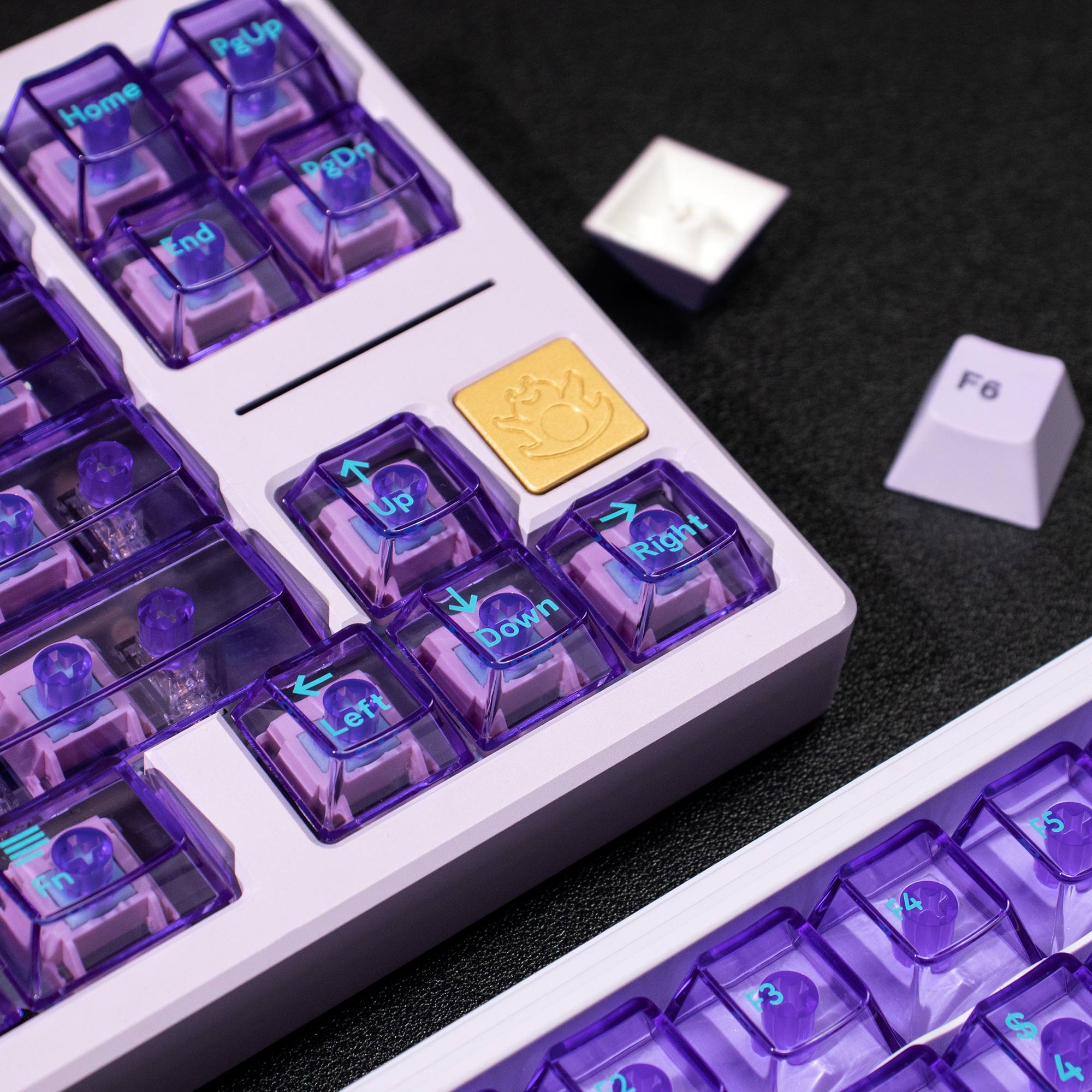 Lilac Gradient PBT/PC Keycaps – Cherry Profile (207 Keys)