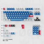 EVA UNIT-08 Cherry Metallic PBT Keycap Set – 122 Keys