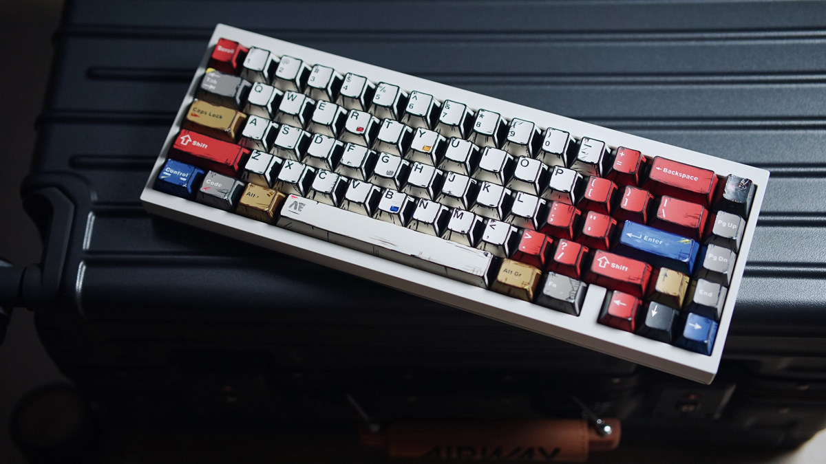 Comic Mixed Light Manga Style Cherry PBT Keycap Set – 141 Keys