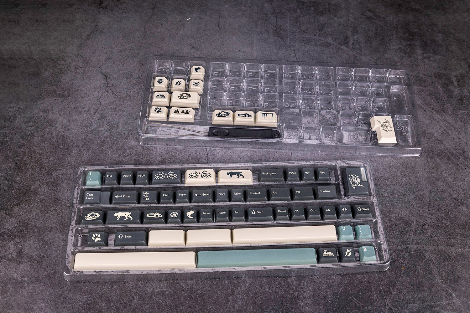 DMK Silent Forest Keycaps — 170-Key Cherry Profile PBT Set