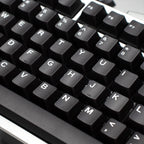 Translucent Keycaps Double-Shot — Black ABS Set, 114 Keys