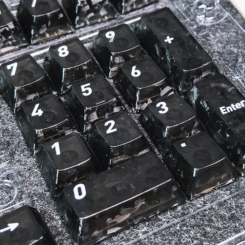 Carbon Fiber Texture PBT Keycap Set