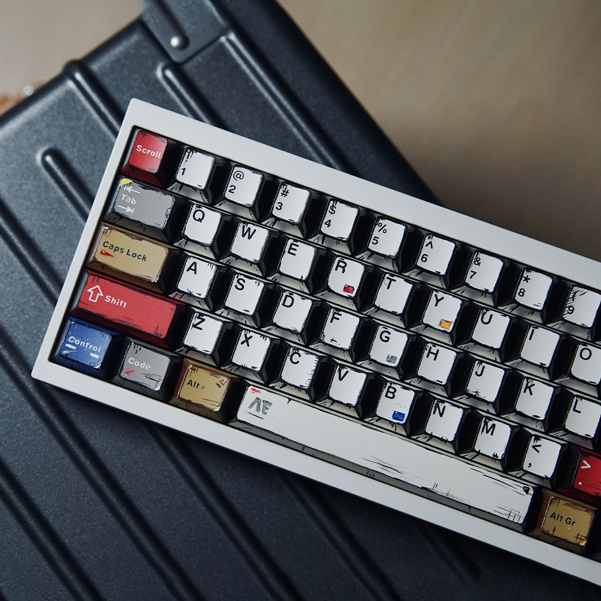 Comic Mixed Light Manga Style Cherry PBT Keycap Set – 141 Keys