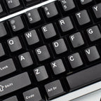 Translucent Keycaps Double-Shot — Black ABS Set, 114 Keys
