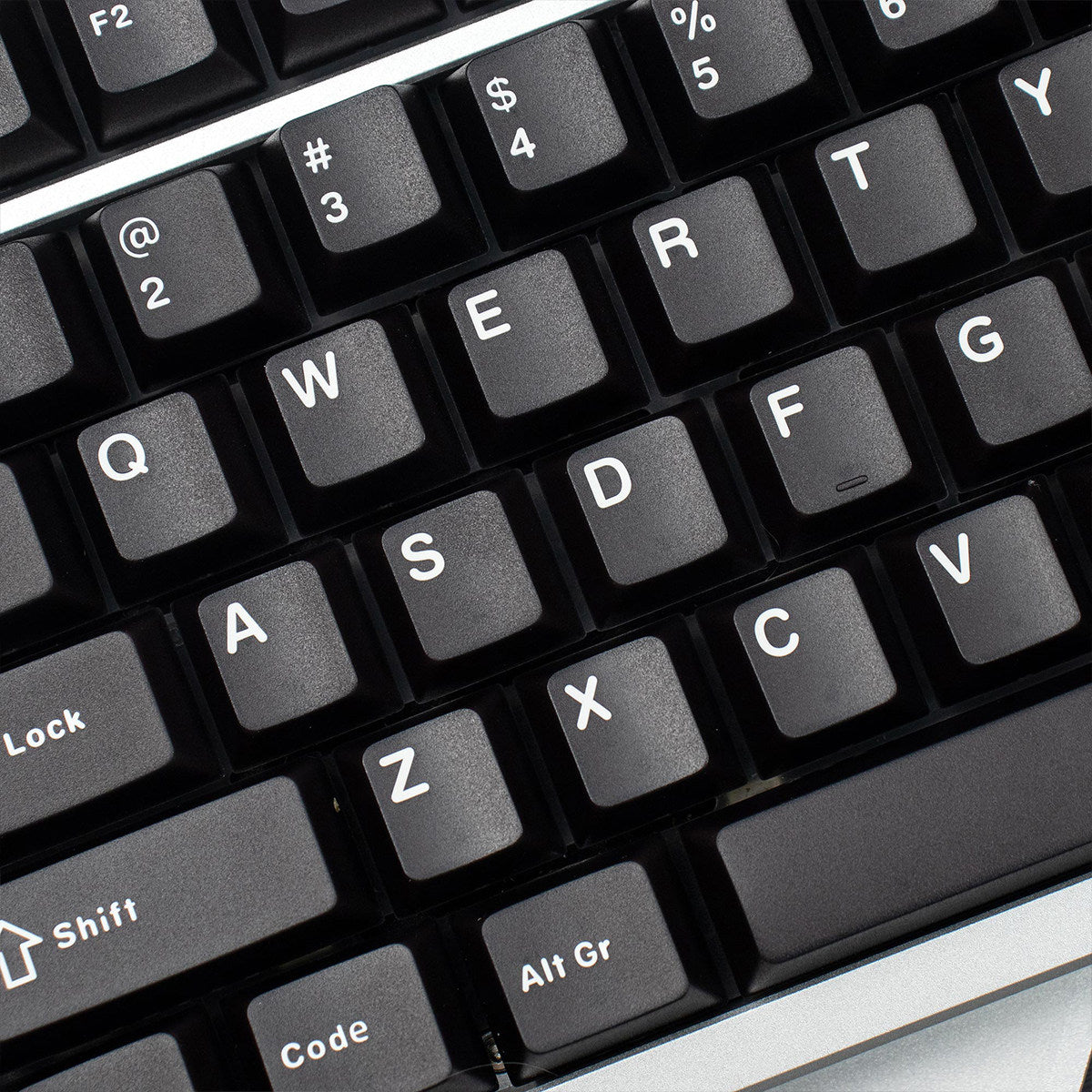 Translucent Keycaps Double-Shot — Black ABS Set, 114 Keys