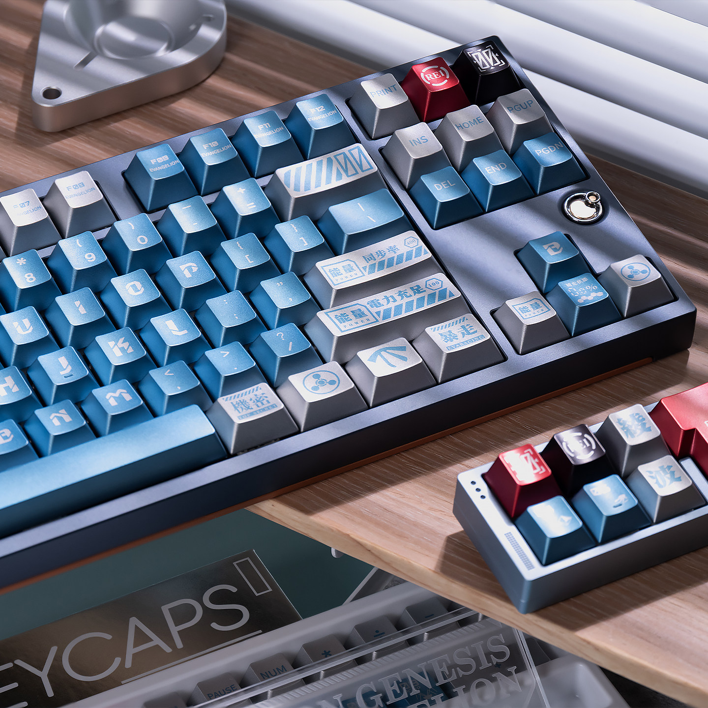 EVA UNIT-08 Cherry Metallic PBT Keycap Set – 122 Keys