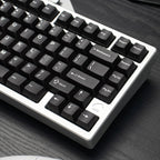 Translucent Keycaps Double-Shot — Black ABS Set, 114 Keys