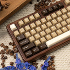 Coconut Latte Semi-Transparent Keycap Set — 164 Keys, Cherry Height, PBT+PC