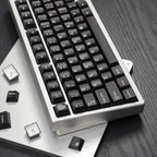 Translucent Keycaps Double-Shot — Black ABS Set, 114 Keys