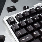 Translucent Keycaps Double-Shot — Black ABS Set, 114 Keys