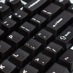 Translucent Keycaps Double-Shot — Black ABS Set, 114 Keys