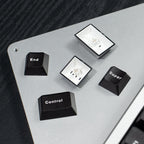Translucent Keycaps Double-Shot — Black ABS Set, 114 Keys