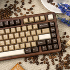 Coconut Latte Semi-Transparent Keycap Set — 164 Keys, Cherry Height, PBT+PC
