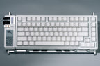 White Backlit Keycaps – Reflective Hollow-Out, PC + PBT Double-Shot, Cherry Profile