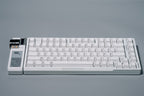 White Backlit Keycaps – Reflective Hollow-Out, PC + PBT Double-Shot, Cherry Profile