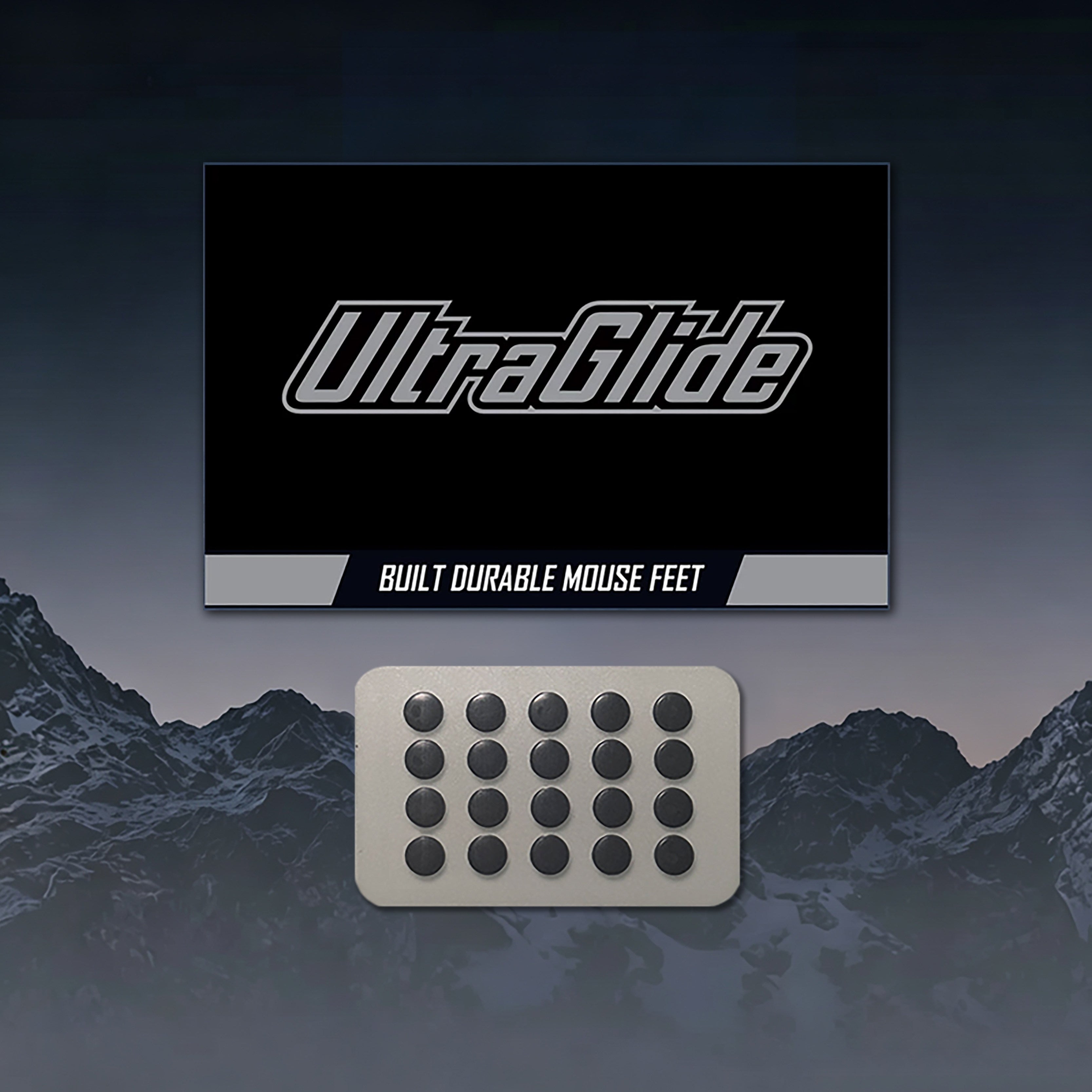 UltraGlide UPE Mouse Skates - Glass Mousepad Edition (Pack of 40)