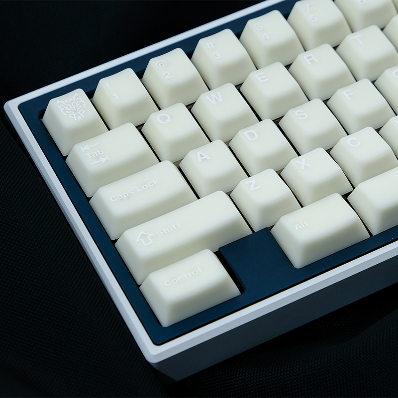White Jade Cherry PBT Keycap Set – 162 Keys