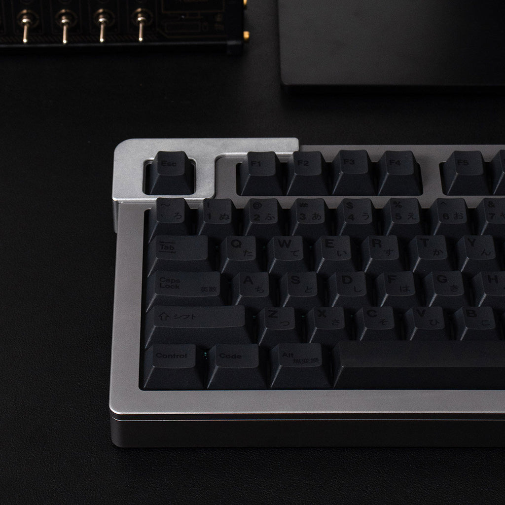 PBT Keycaps Black Dye-Sub — Carbon Black Complete Set, 143 Keys