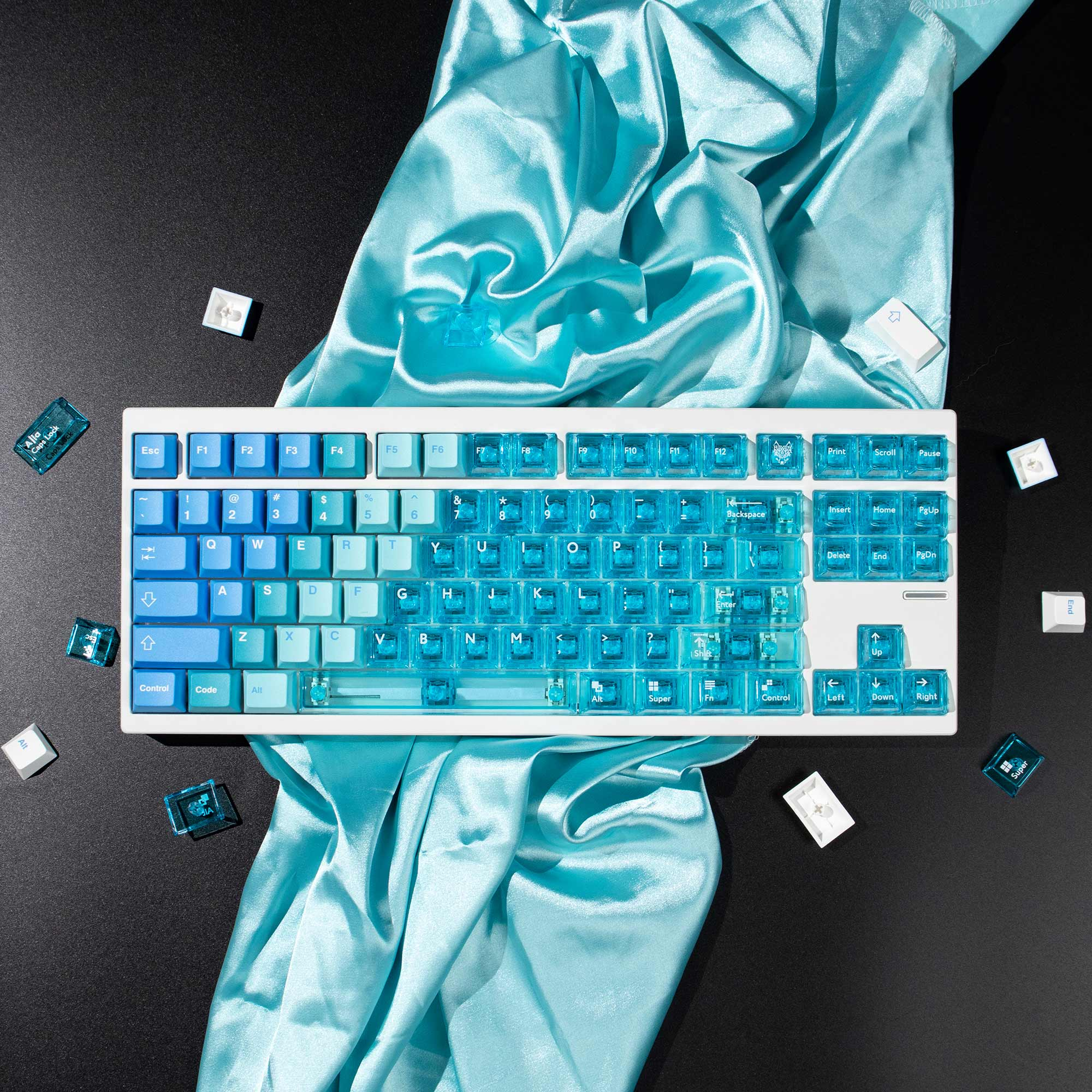 Hawaii Snow Mountain R2 Keycaps – PBT & PC (207 Keys)